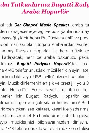 BUGATTI RADYOLU ARABA HOPARLÖRÜ