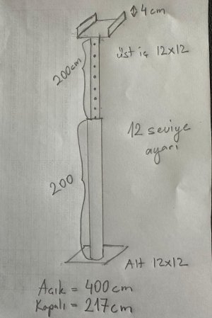 KİRALIK TELESKOPİK DİREK KALIP ALTI MASA İSKELE