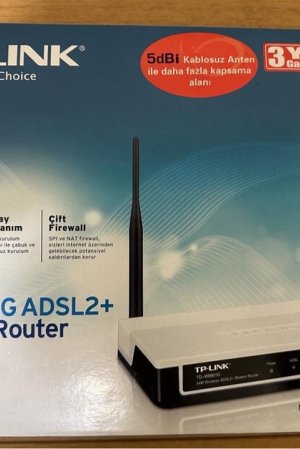 Modem TP-LİNK 54 Mbps wirelss G ADSL 2+Modem router