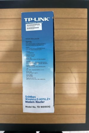 Modem TP-LİNK 54 Mbps wirelss G ADSL 2+Modem router