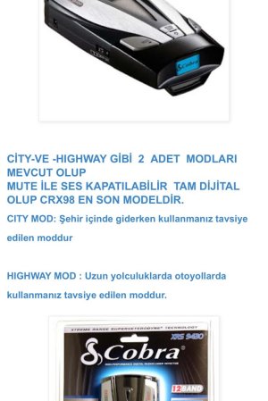 RADAR TESPİT CİHAZI